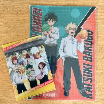 나의 히어로 아카데미아 라운드 원 프라매트 클리어 파일 바쿠고 미도리야