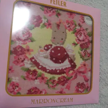 [ 새상품 ] FEILER 페이러 손수건 마롱 크림 산리오