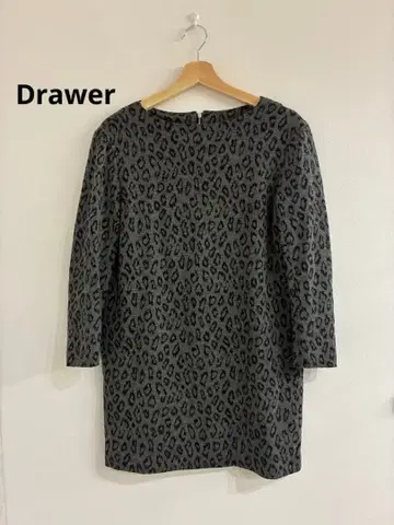 드로어 울 실크 코튼 원피스 긴팔 드레스 1