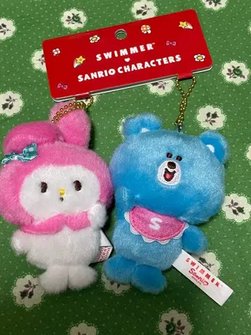 [ 미사용 새상품 ] 산리오 스위머 마이멜로디 마스코트 홀더 키링
