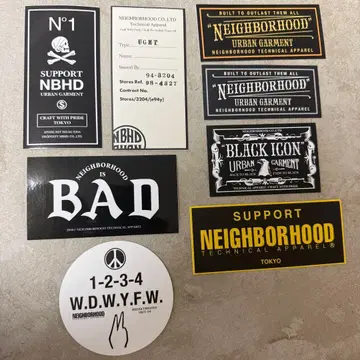 네이버후드 스티커 8장 미사용품 씰 NEIGHBORHOOD