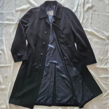 100년 코트 SANYO 래글런 롱 코트 양모 100% 블랙 M 삼양상회