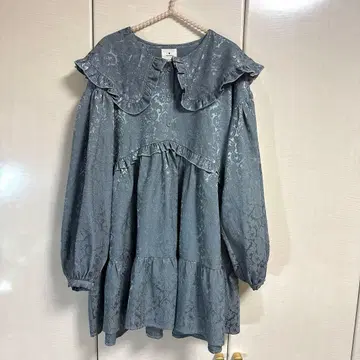 merry jenny 자카드 프릴 칼라 원피스