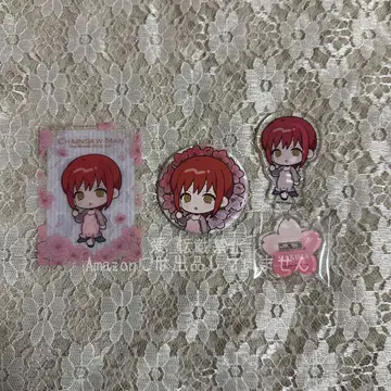 체인소 맨 마키마 미니 캐릭터 캔뱃지 아크릴 스탠드 특전 프린스 호텔