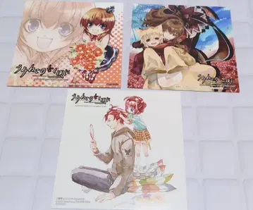 쓰르라미 울 적에 애니메이트 특전 미니 색지 3종 세트