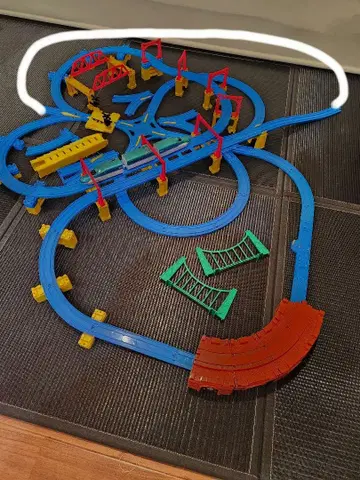 138 프라레일 레이아웃 무한 루프 벽돌 터널 하야부사 건널목