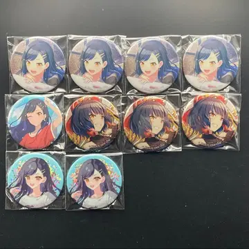 프로세카 글리터 캔뱃지 시라이시 안 10개