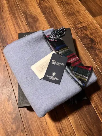 존스톤즈 캐시미어 머플러 [중간 사이즈] 더블 페이스 미사용