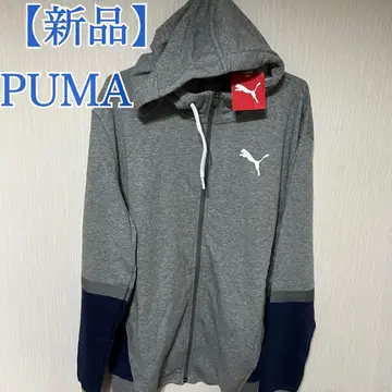 [택 포함 새상품] PUMA 후드 부착 집업 후드티 XL 그레이 푸마