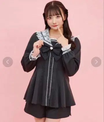 Secret Honey 레이스 세일러 셋업