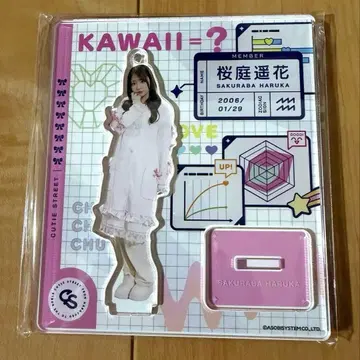 사쿠라바 하루카 아크릴 스탠드 흰 옷 카와라보 카페 타워레코드 카페