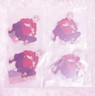 주술회전 세가 럭키 쿠지 F상 아크릴 스탠드 스티커 세트 이타도리 유우지