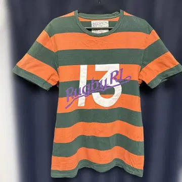 랄프 로렌 럭비 T셔츠 보더 빈티지풍 레어