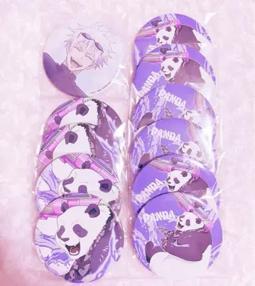 주술회전 세가 럭키 쿠지 G상 캔뱃지 군청 낙일 미개봉 고죠 사토루 팬더