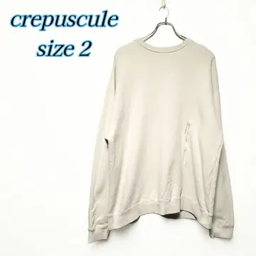 crepuscule 가먼트 다이 크루 맨투맨 점퍼 베이지 2