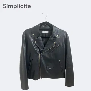 'Simplicite' 새상품급 가죽 자켓 블랙