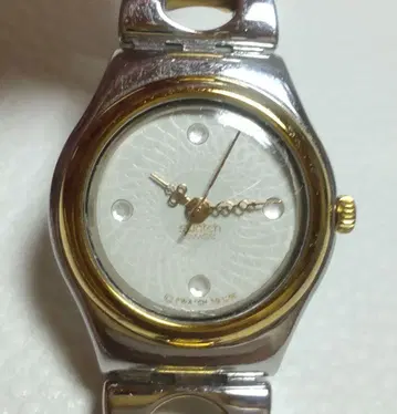 [ 작동품 ] SWATCH IRONY 여성용 손목시계 쿼츠 콤비 컬러