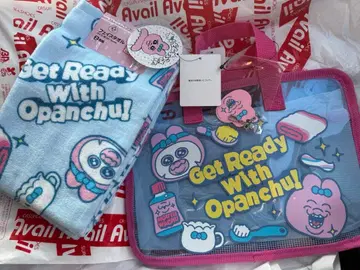 빤쮸토끼 아베일 스파백 참 포함 타월 1개 세트 목욕탕