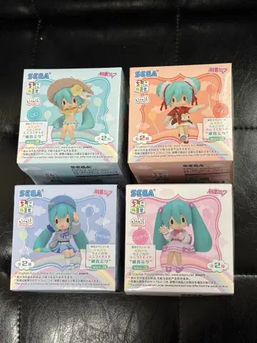 하츠네 미쿠 시리즈 후와푸치 초코노세 미니 피규어 '하츠네 미쿠' 4개