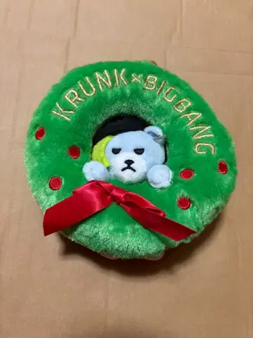 BIGBANG KRUNK 크리스마스 리스 봉제 인형 gdragon 지용