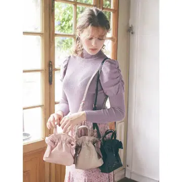 Maison de FLEUR 미니 더블 리본 2Way 토트백