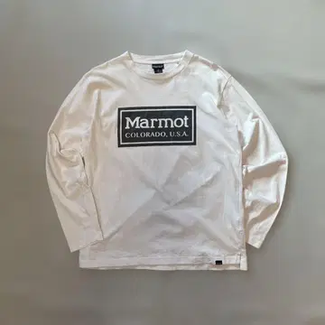 마모트 긴팔 티셔츠 M 화이트 등산 아웃도어 테크 계열 콜로라도
