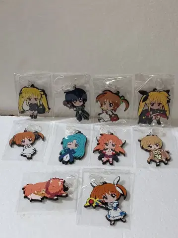 리리컬 나노하 넨도로이드 플러스 러버 스트랩 풀 컴프 세트