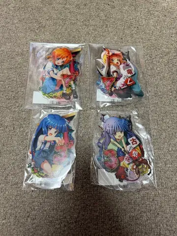 쓰르라미 울 적에 web 복권 아크릴 스탠드 4개 세트