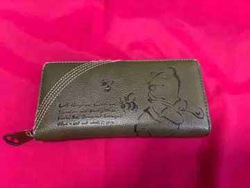 디즈니 곰돌이 푸 장지갑 올리브 그린