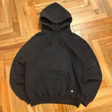 discus 디스커스 후드티 무지 러셀 블랙 M 페이드 USA제