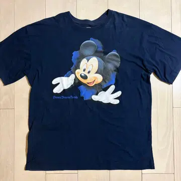 [초레어] Disney vintage 티셔츠 양면 튀어나옴 미키