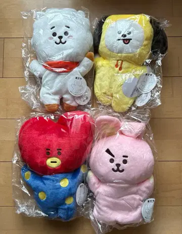 [ 새상품 ] BT21 퍼펫 RJ/CHIMMY/TATA /COOKY 4체