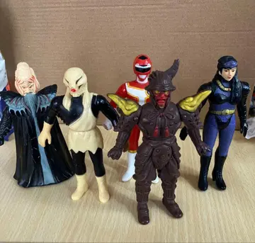 폭마 백족 대결 세트 고속전대 터보 레인저 소프트 비닐 피규어 슈퍼 전대