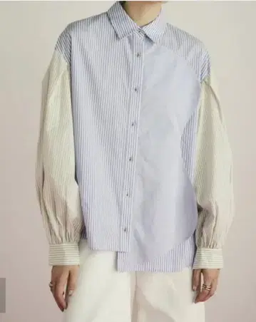 HeRIN.CYE 해린도트사이 웨이브 모티브 빅 셔츠