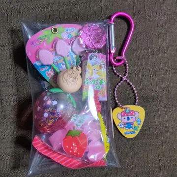 가챠 파우치 핑크 계열 딸기 계열