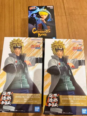 나미카제 미나토 우즈마키 나루토 피규어 3체 세트