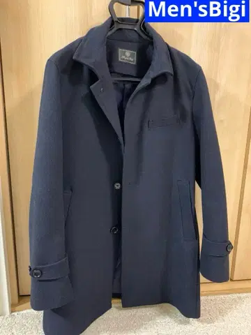Men's Bigi 네이비 체스터 코트