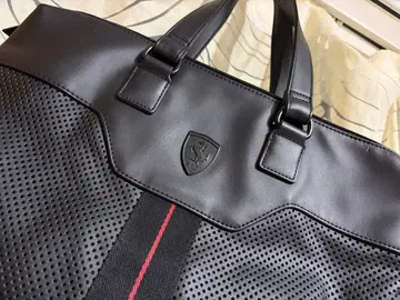 새상품급 레어 페라리 Ferrari PUMA 블랙 토트백 메쉬