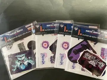 4점 헌터헌터 클리어 스티커 & 플레이크 씰 피토 메르엠