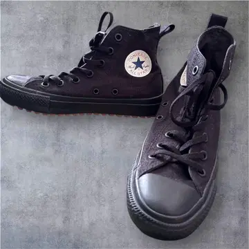 매장 한정판 컨버스 올스타 하이컷 블랙 블랙 스니커즈