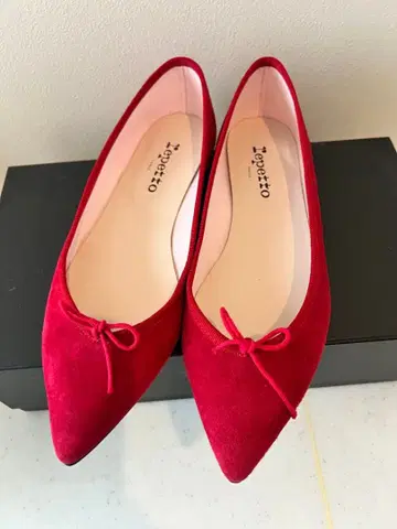 레페토 플랫슈즈 39.5 새상품 빨간색