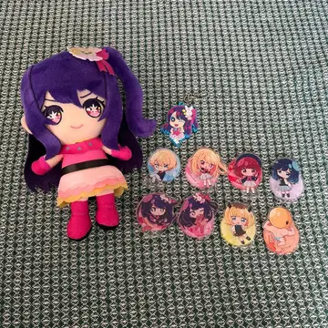 최애의 아이 봉제 인형 아크릴 스탠드 가챠 러버 스트랩 가챠 묶음 판매