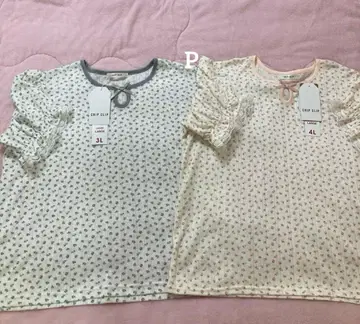 소매 레이스 티셔츠 아베일 걸리시 미니 꽃무늬 빅 사이즈