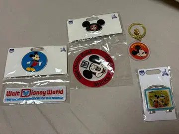 디즈니 스토어 WDW 미키 핀 배지 와펜 6종 세트