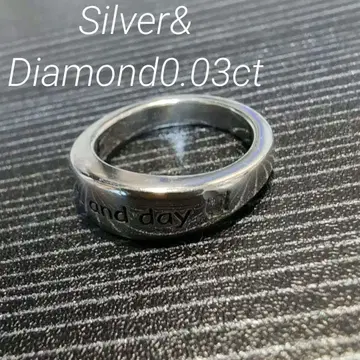 TAKE-UP 테이크업 Silver&다이아 0.03ct 반지 9호