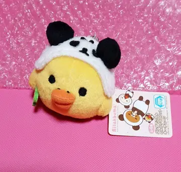 리락쿠마 키이로이토리 팬더로 뒹굴 키체인