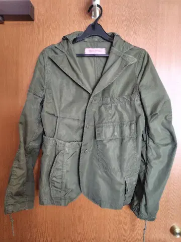 네펜데스 밀리터리 자켓 리메이크 자켓 카키 그린