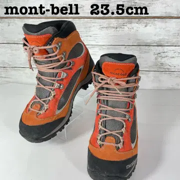 mont-bell 등산화 트레킹 23.5cm 오렌지/그레이