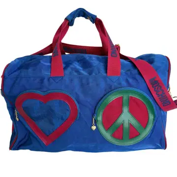 MOSCHINO 모스키노 2way 보스턴 숄더백 블루 하트