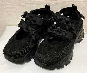 merry jenny 리본 시어 벨크로 스니커즈 블랙 M 사이즈